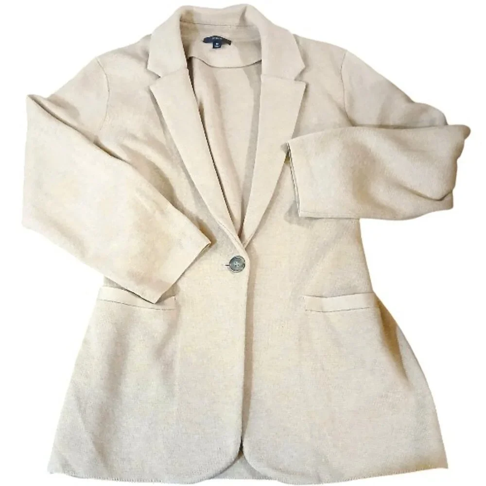 J. CREW Merino Wool Schoolboy Cardigan Camel Cardigan EUC - Picture 7 of 10